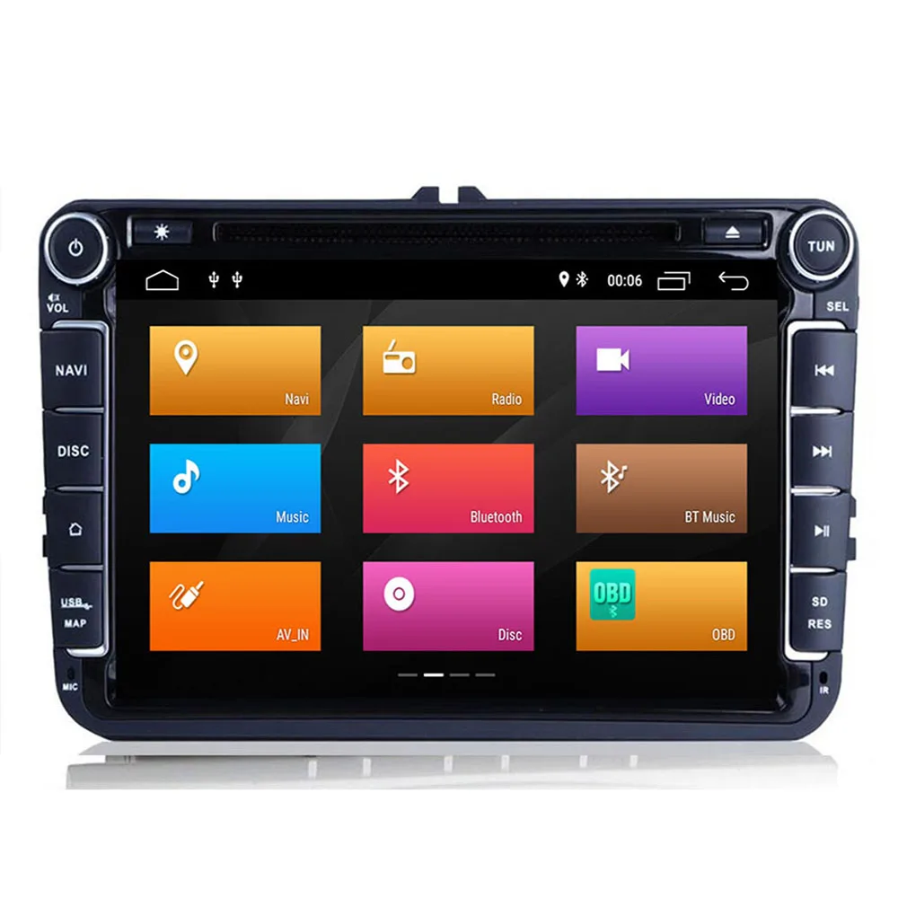 2 Din Android 10 8 core автомобильный аудио DVD плеер GPS радио для VW GOLF 6 Polo Bora JETTA B6 PASSAT Tiguan SKODA