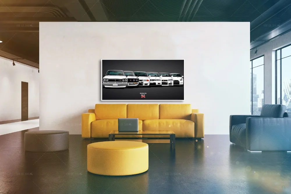 Картина на холсте HD принты Модульная картина Современная Nissan Skyline GTR автомобильные картины прикроватная домашняя декоративная настенная наклейка плакаты
