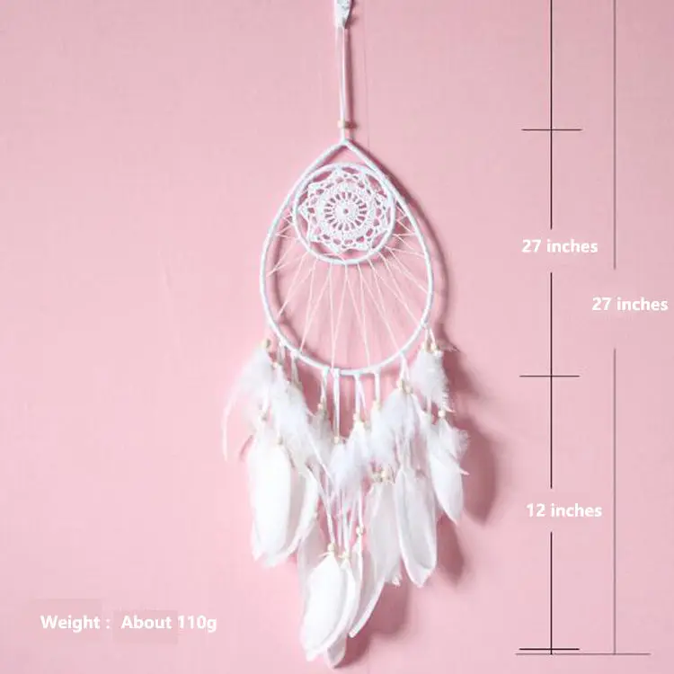 

Dream Catcher Boho Style Dreamcatcher Bohemian Decor Handmade Crafted Weddings Crochet Wall Hanging Decoration Bedroom Ornament