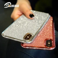 shiny bling diamond glitter case for iphone 12 mini 11 pro xs max x xr 7 8 plus 6s 6 se 2020 rhinestone around soft tpu cover