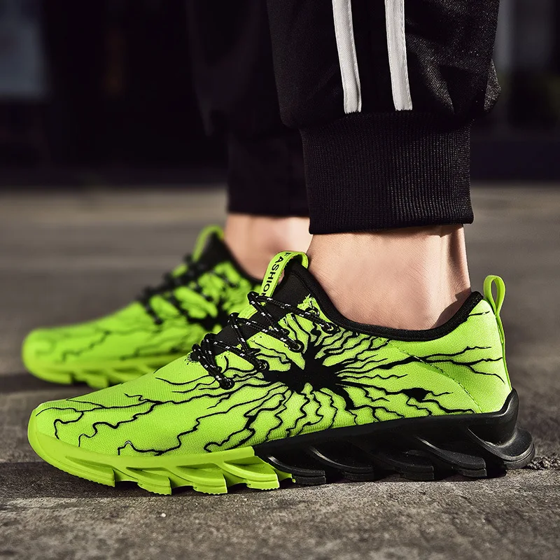 Новинка 2019 года сезон осень Мужская дышащая обувь трендовая с ножами легкая