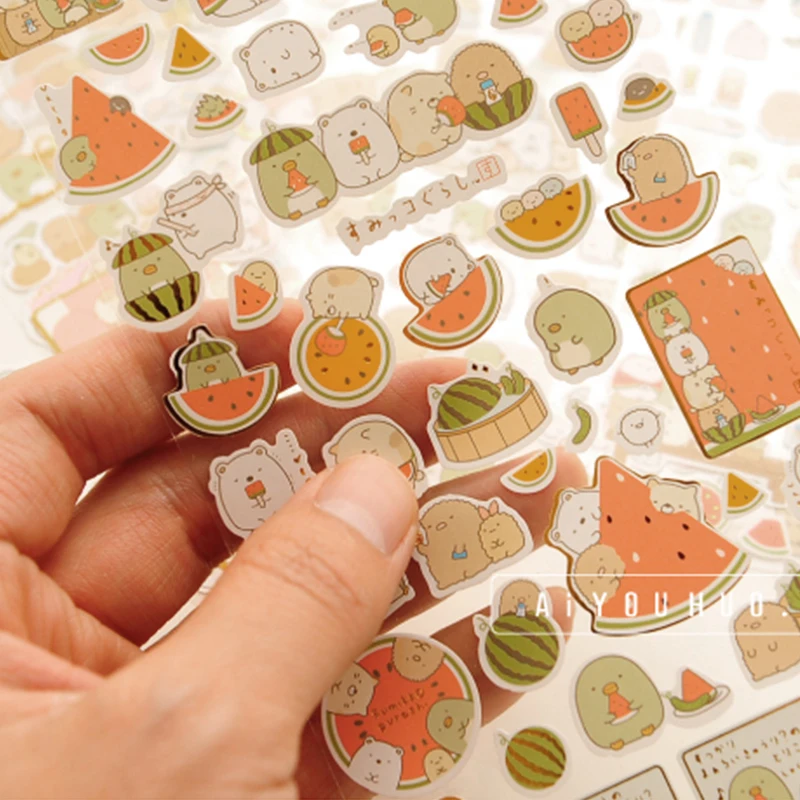 

Kawaii Cartoon Gift Sealing Stickers Skateboard Fridge Guitar Laptop Motorcycle Luggage Cartoon Waterproof Kids Sticker Toys