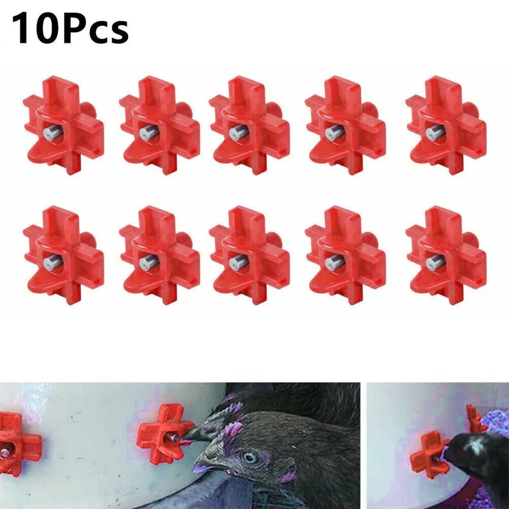 

10 шт для того чтобы поить Горизонтальная установка Курица соски Автоматическая заполнены поставки очень сочетается с оригиналом