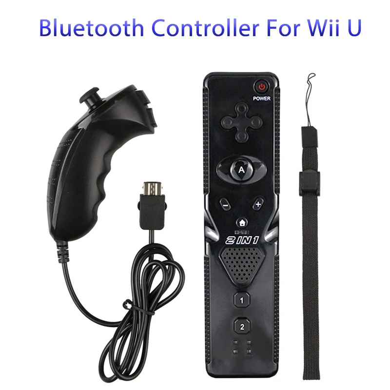 

2 In 1 For Nintend Wii Motion Plus Wireless Remote Gamepad Controller For Wii Nunchuck Wireless Remote Controle Joystick Joypad