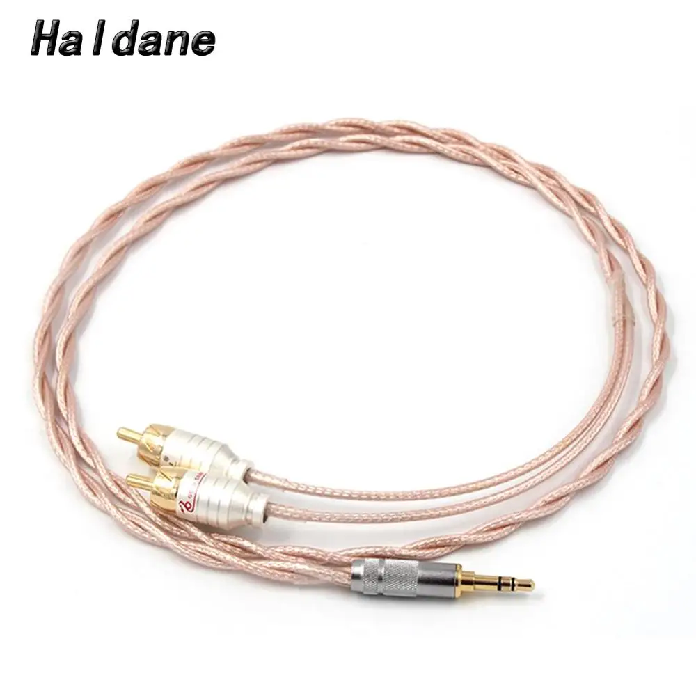 Hi-Fi 3 5 мм стерео 2 RCA кабеля аудиокабель ТВ-приставка провод для динамика сабвуфер