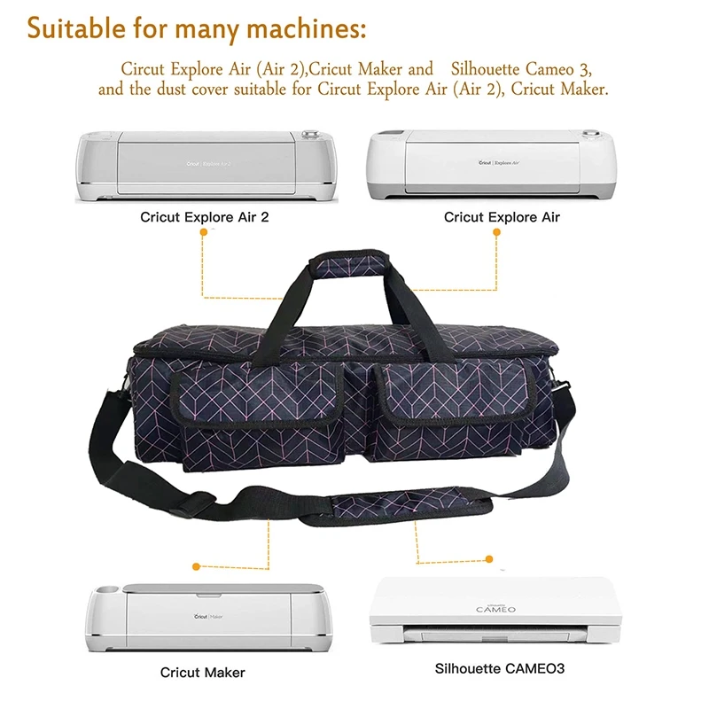 

Carrying Bag Compatible with Cricut Explore Air and Maker, Tote Bag Compatible with Cricut Explore Air and Supplies