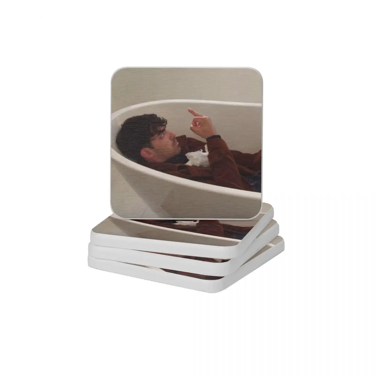 

Joe Jonas Middle Finger Diatomaceous Earth Square Round Coaster Non-slip Cup Bonsai Mat Soap Toothbrush Pad 10x10cm