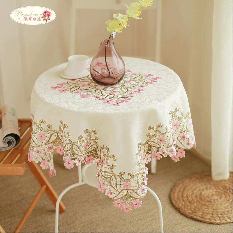 Гордая Роза вышитая скатерть чехол для кресла украшение покрытие стола крышка