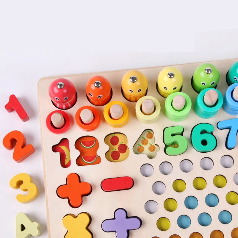 

Montessori bead early education teaching aids children's educational toys focus on fine movement training