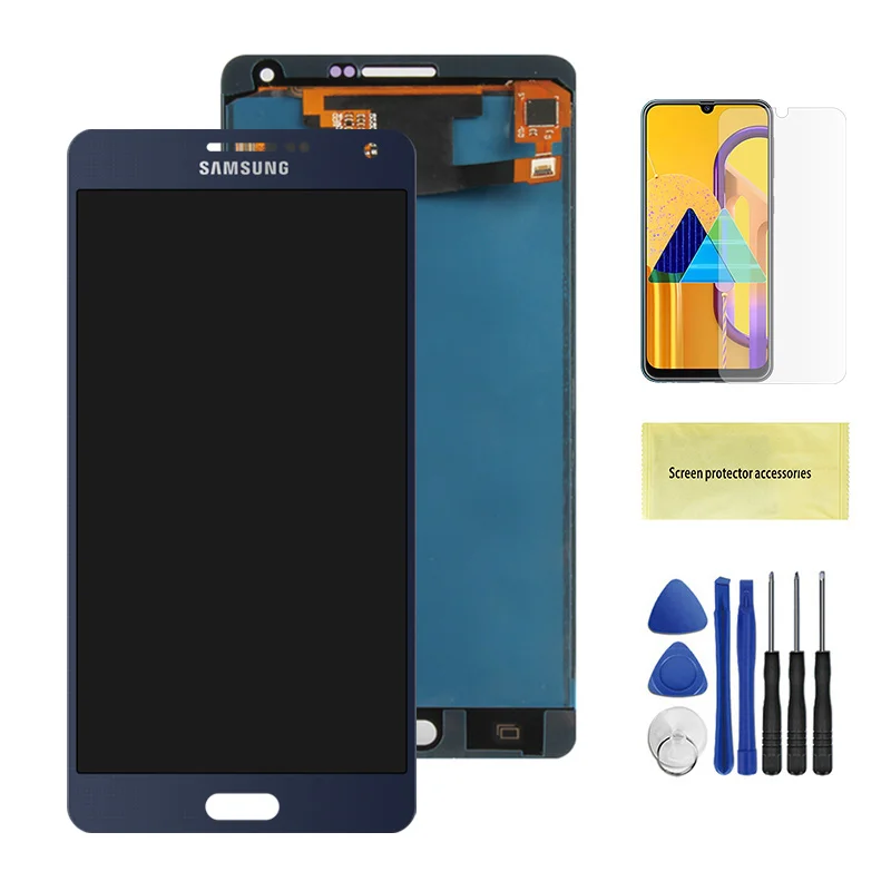 Black Для samsung Galaxy A7 A700 lcd A700H A700F A700S A700K дисплей сенсорный экран дигитайзер Замена для A7 A700 экран lcd - Цвет: Black