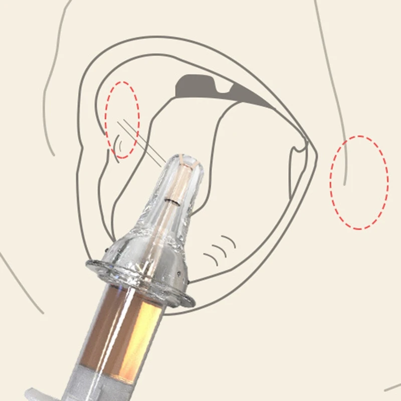 

Baby Silicone Syringe Type Nipple Medicine Feeder on Both Sides of the Liquid Feeding Device Baby Food Mills