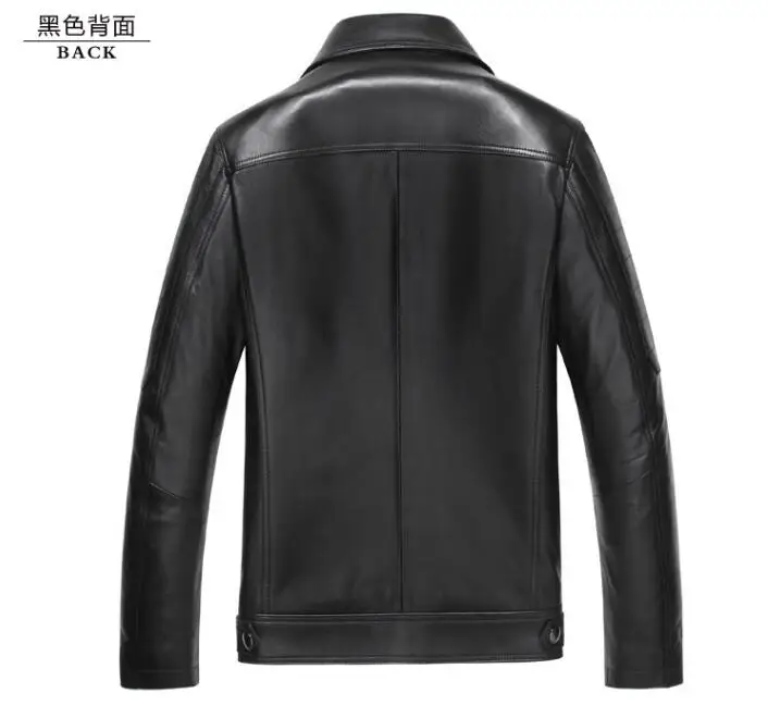 Европейская и американская Мужская искусственная кожа овечья тонкая кожаная