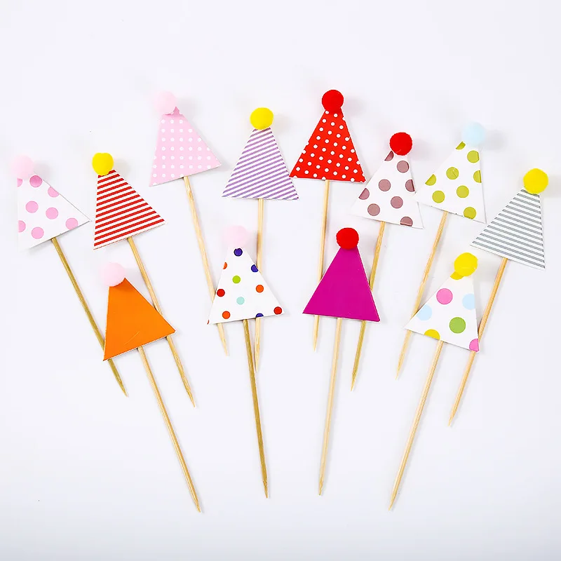 4 шт./5 шт. шляпа &quotс днем рождения&quot Кепки торт Топпер Happy День рождения поставки