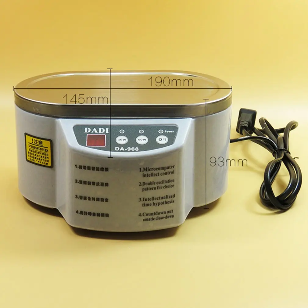 

Dropship Smart Ultrasonic Cleaner Anti-Slip Stainless Steel Ultrasound Wave Washing for Jewelry Glasses Ultrasound Bath Machine