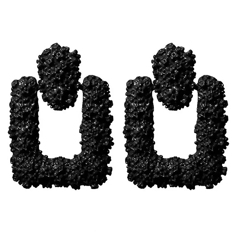 Black 1 X& P винтажные геометрические большие серьги, массивные золотые Висячие серьги для женщин, Модные металлические Висячие серьги, ювелирные изделия - Окраска металла: Black 1
