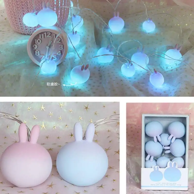 Светодиодный светильник s на батарейках с животными цветной Сказочный для детей