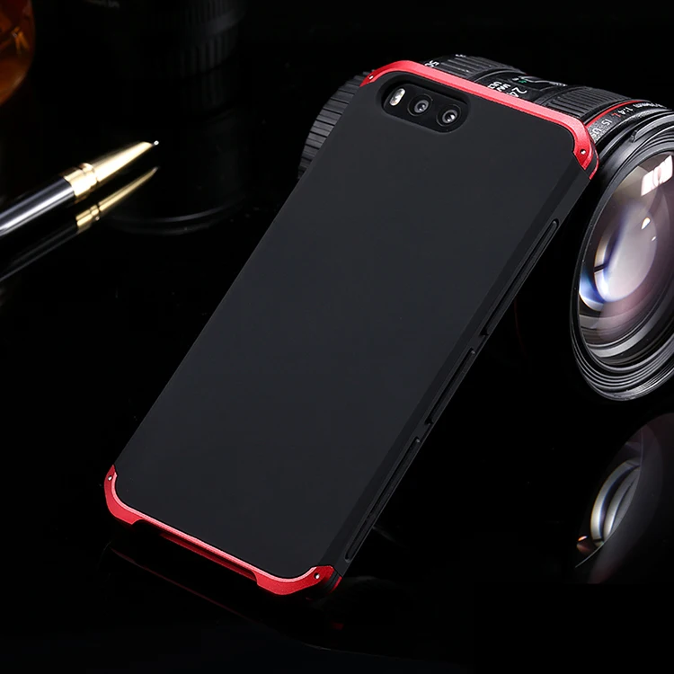 Текстурированная анти-осенняя Металлическая Рамка PC задняя пластина для Xiaomi mi 6 M6 mi 6 алюминиевый сплав Мобильный mi 6 бампер чехол с подарком