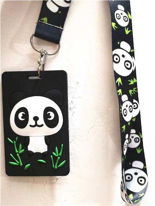 Новинка 1 шт. панда мультфильм милый ПВХ под названием держатель для карт