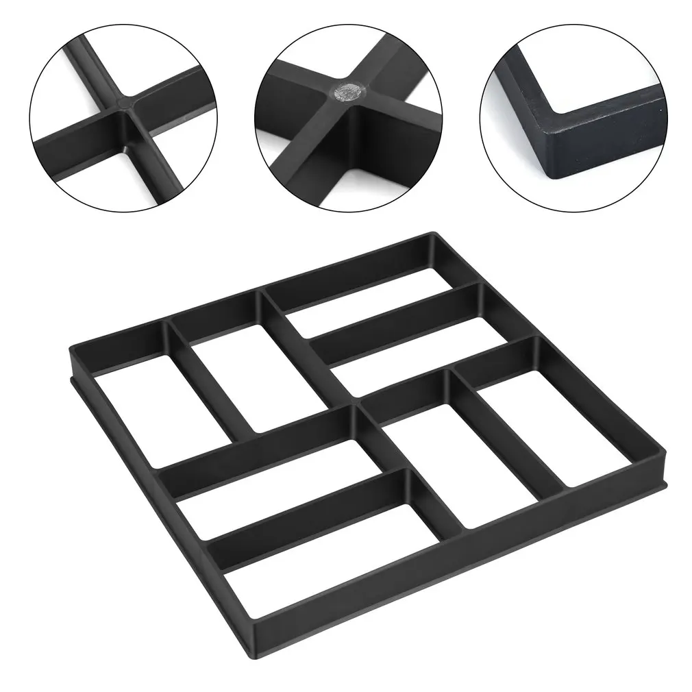 DIY садовый путь сделать плесень ходьбы тротуара бетонные формы мощения цемента