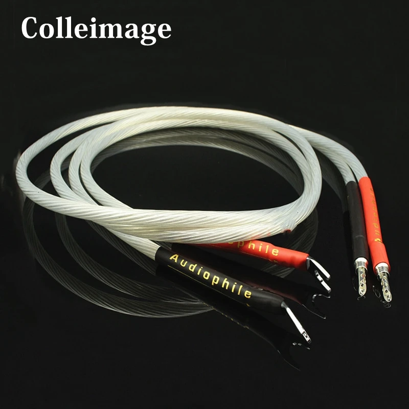 Colleimage Hifi 5N OCC серебристый динамик кабель hifi аудио провод акустический