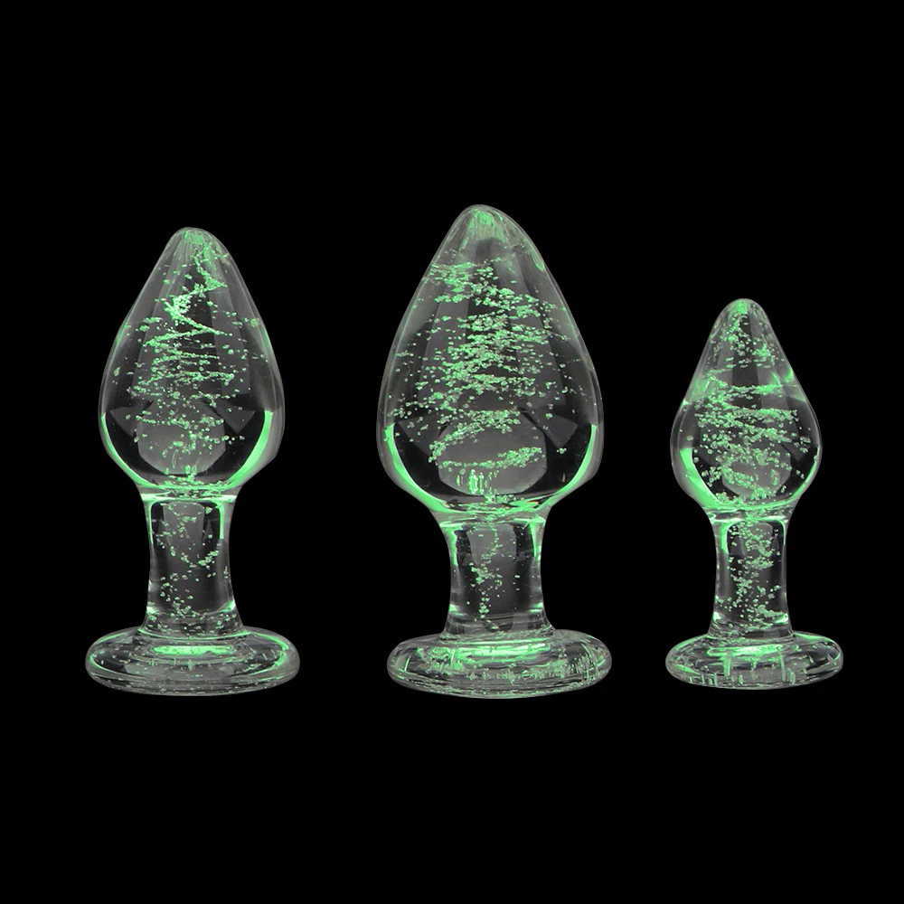 Анальные расширители OLO игрушка-Анальная пробка для взрослых светящаяся