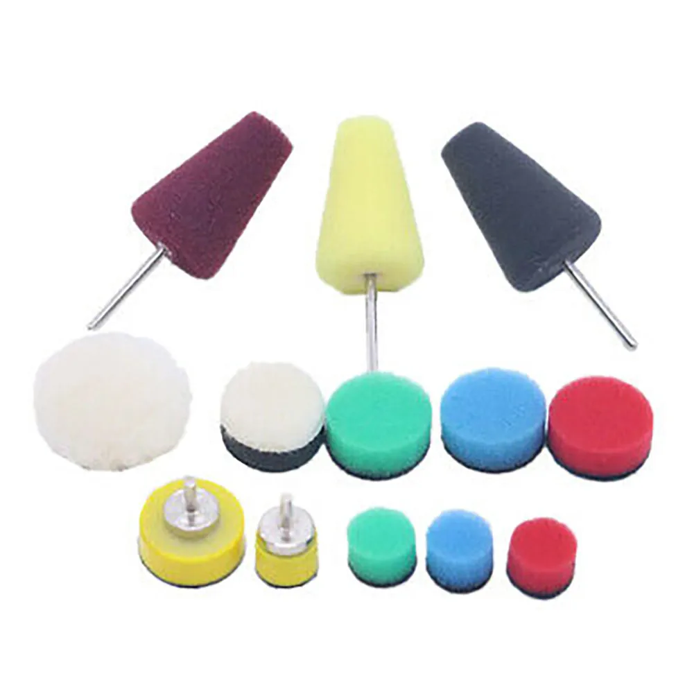 

13Pieces Car Buffing-Pads Polishing Sponge Wheel Details Cleaning For Drill 0.5-1Inch Auto Buffing Sponges