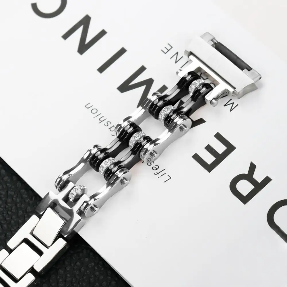 

Stainless Steel Watch Band For Fitbit Inoic Chain Strap New Design Bracelet For Fitbit Ionic Smart Watch Replacement Band