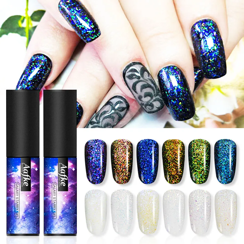5 мл Хамелеон Гель лак для ногтей галактика Звездный гель хлопья блестки замочить