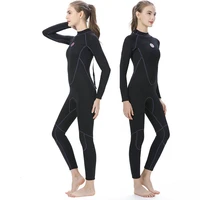 the new one piece wetsuit female 3mm wetsuit thickened long sleeved warm sunscreen surfing suit snorkeling mother suit