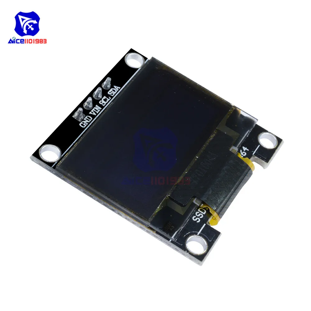 Модуль ЖК дисплея diymore 0 96 дюйма 12864 SSD1306 OLED I2C IIC последовательный с штифтом для Arduino