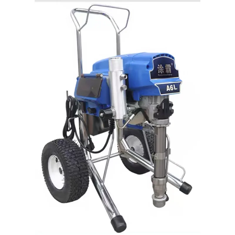 3800W 5.5L/6L plunger type electric High-pressure airless spraying machine， Paint putty latex painting architecture  machine