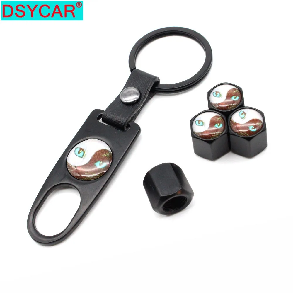 DSYCAR 1 комплект цинковый сплав Противокражные колпачки для автомобильных колес