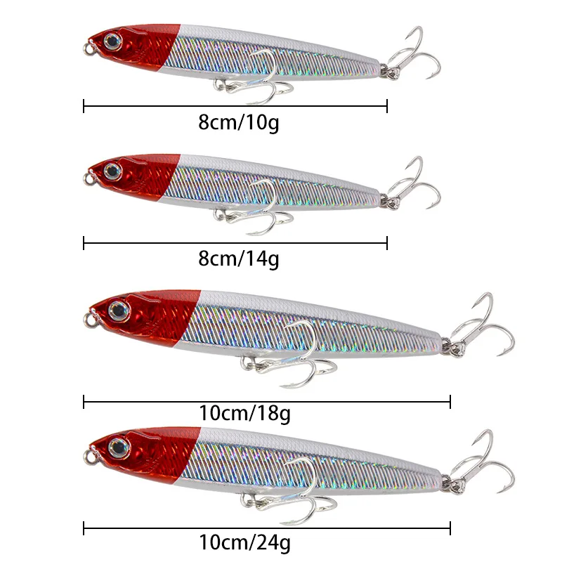 

Pencil Sinking Fishing Lure Weights 10-24g Bass Fishing Tackle Lures Fishing Accessories Saltwater Lures Fish Bait Trolling Lure
