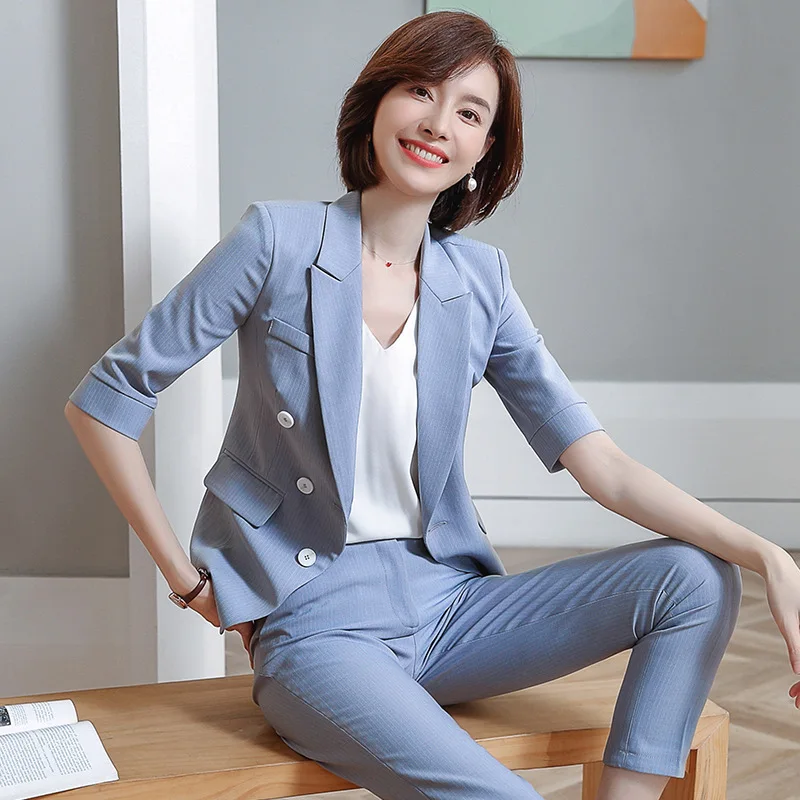 

2 piece suit blazer women autumn and winter 2020 formal suit suit new suit ol fashion formal wear