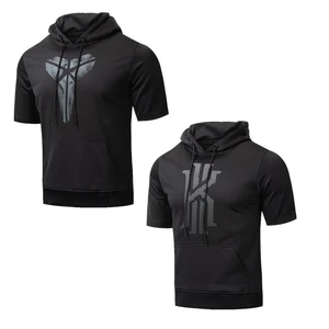 Мужские спортивные толстовки с коротким рукавом для баскетбола, тренировочная Спортивная одежда для соревнований, мужские толстовки с капюшоном, толстовка