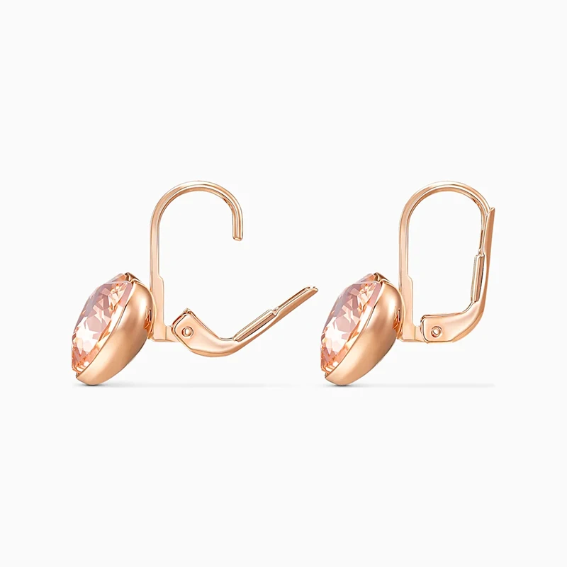 Модные новые стильные серьги SWA в форме сердца из розового золота изысканное