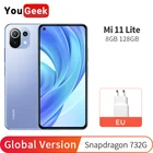 Глобальная версия Xiaomi Mi 11 Lite 8 Гб оперативной памяти 128 ГБ ROM мобильный телефон Snapdragon 732 Octa Core 64MP тыловая камера 4520 мАч 33 Вт NFC