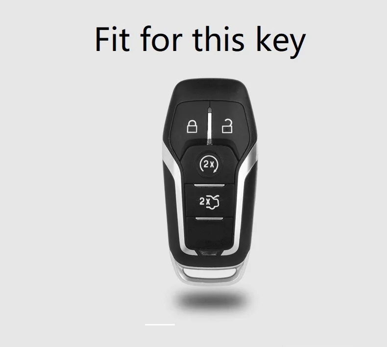 

Carbon ABS Car Smart Key Case Fob Cover For Ford Fusion Mondeo Mustang F-150 Explorer Edge 2015 2016 2017 2018
