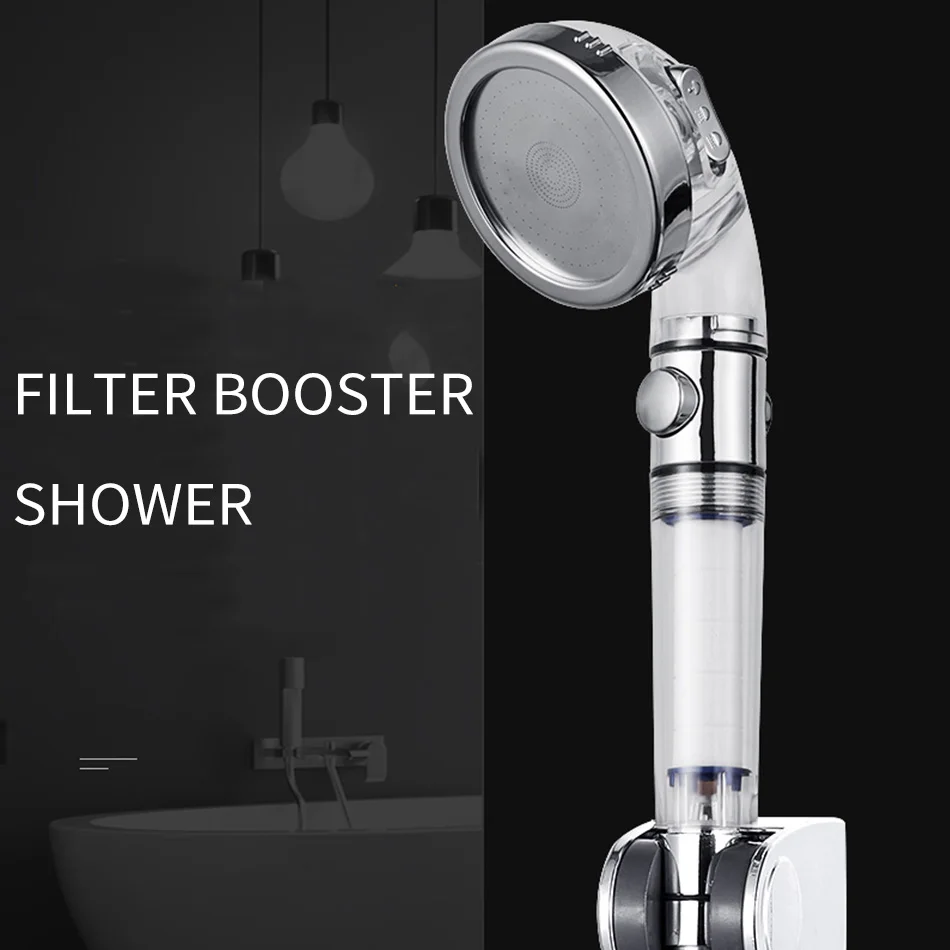 

Shower Booster Head Large Water Pressure Filter Home
