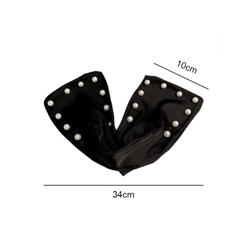 

1Pc Pearl Deft Hair Bun Headband Hair Clip Fashion Convenient Hair Claw Hair Styling Tools Buns For Women Girls Hair Accessories