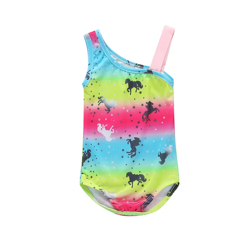 

Malapina Toddler Baby Girls One-Piece Swimsuit Children Mermaid Unicorn Print Off-Shoulder Kids Swimwear Summer Beach Clothes