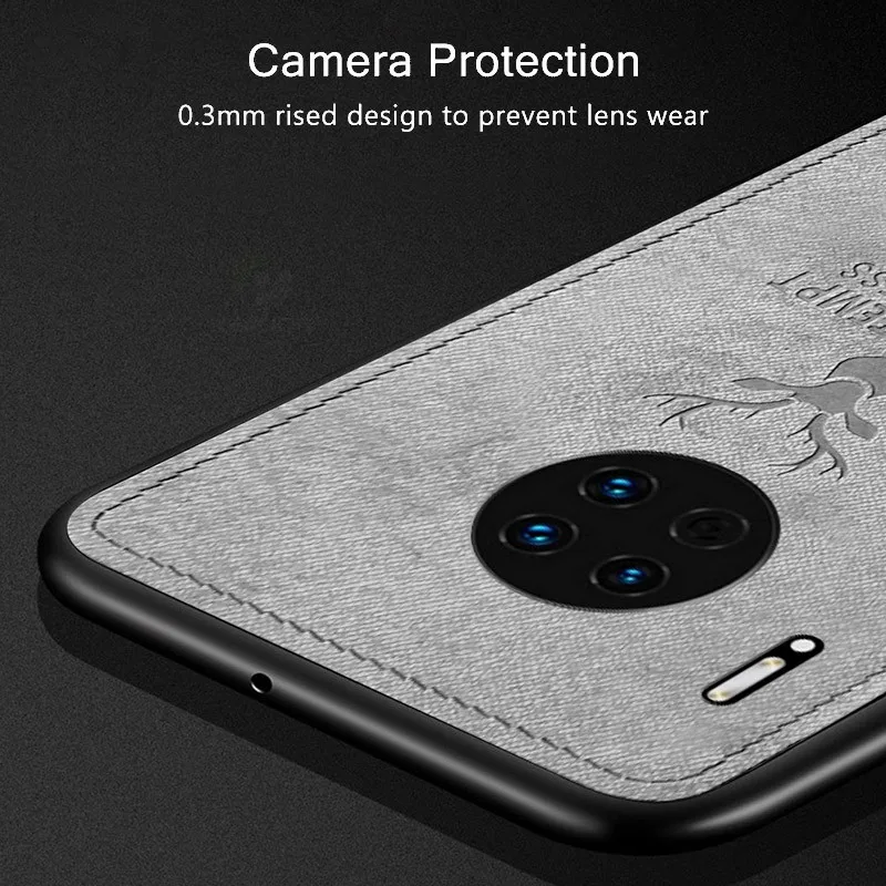 Keajor чехол для телефона huawei mate 30 Pro Чехол Colth ткань Бампер Мягкий силиконовый