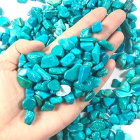 500g blue turquoise gravel reiki healing crushed stone random shape polished rock for aquarium decoration gift