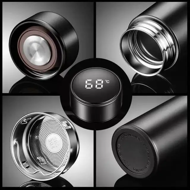 

Coffee mugstainless Steel Cup Vacuum Insulated Cup With temperature display Keep Hot or Cold Thermos Cup Coffee Thermos Bottle