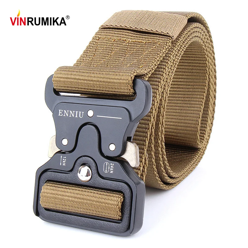 

SWAT Men's Military Equipment Knock Off Army Belts Man 100% Nylon Robust Waistband US Soldier Combat Tactical Belt Width 4.5 cm