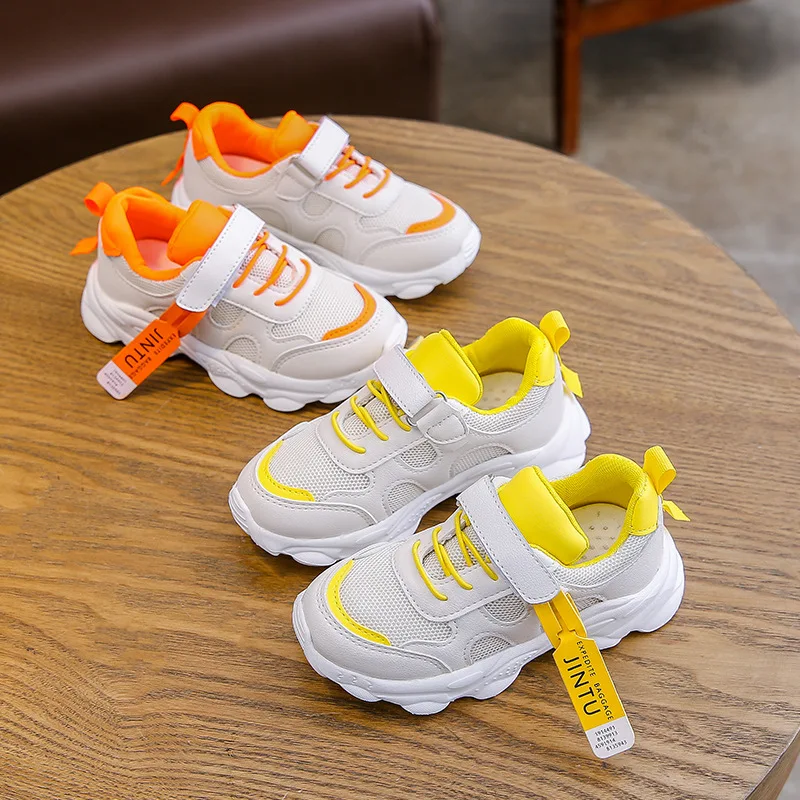 Детские кроссовки на липучке CUZULLAA модная повседневная обувь резиновой подошве