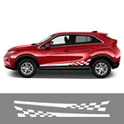 Наклейки на талию автомобиля для Mitsubishi Outlander Lancer EX Ralliart ASX Evolution X Eclipse Pajero Delica Colt L200, аксессуары
