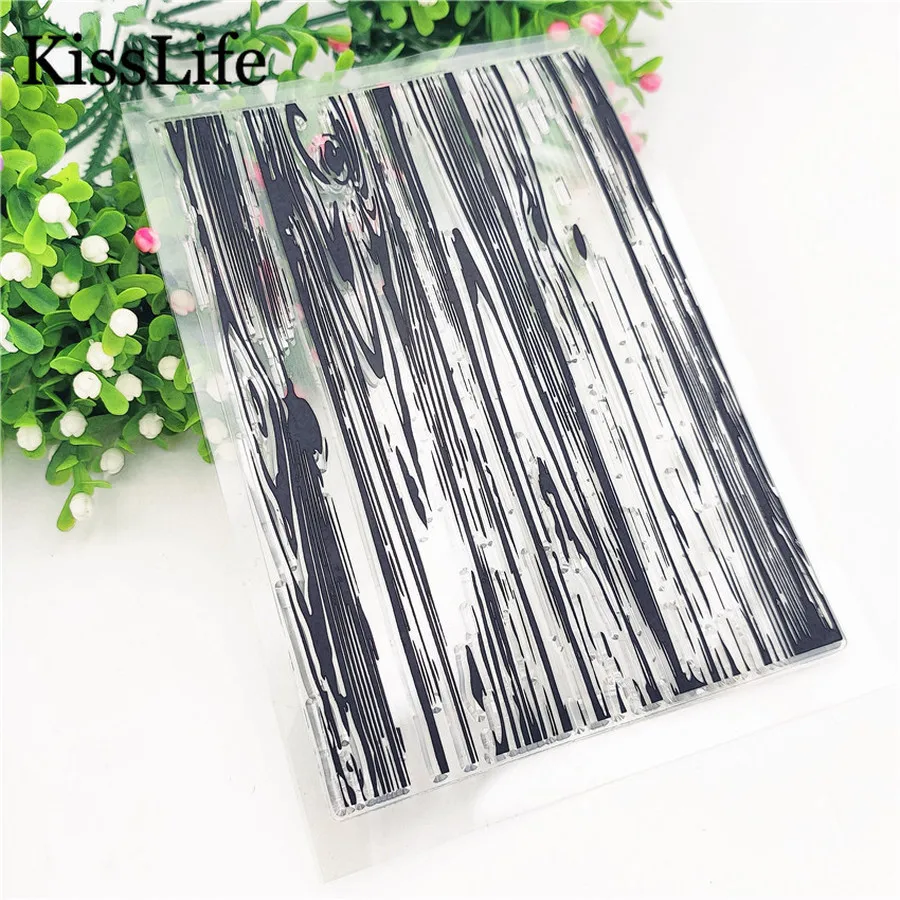 1 Sheet Vintage Tree Wood Grain Rubber Stamps for Scarpbooking Card Making Christmas Easter Craft | Дом и сад