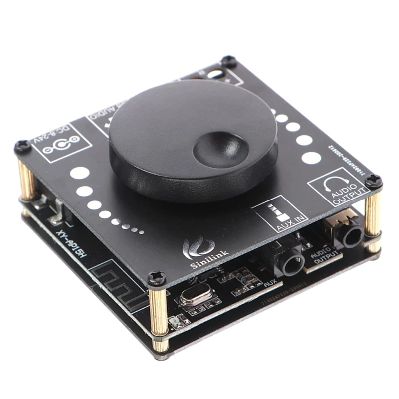 

H052 Support USB-C Sound Card Play 50W+50W Digital Amplifier Module Board Over-heat Protection Anti-static Protection