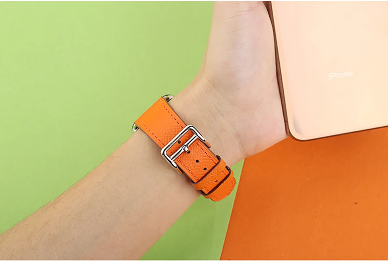 Kebitt, натуральная кожа, для мужчин и женщин, ремешок для apple watch, серия 5, 4, 3, 2, 1, iwatch, ремешок, 38, 40 мм, 42, 44 мм, ремень, одиночный тур, полосы
